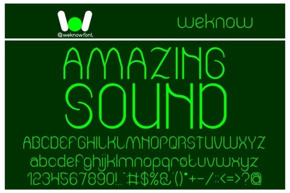 Amazing Sound: A Fancy Display Font for Bold Brand Campaigns