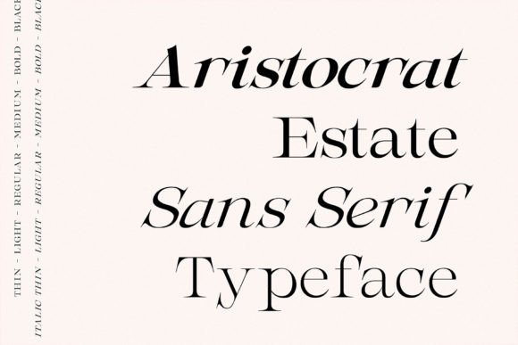Aristocrat Estate Typeface Review for Luxury Branding