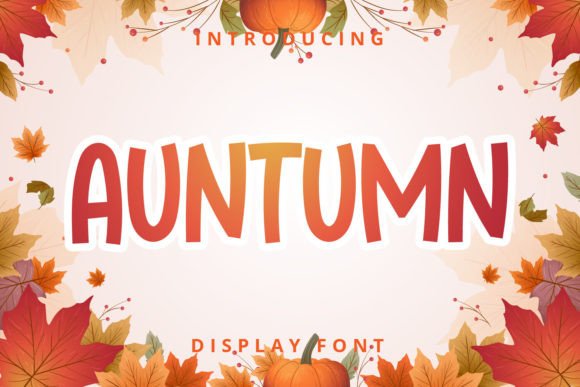 Auntumn Display Font Review for Handmade Product Design