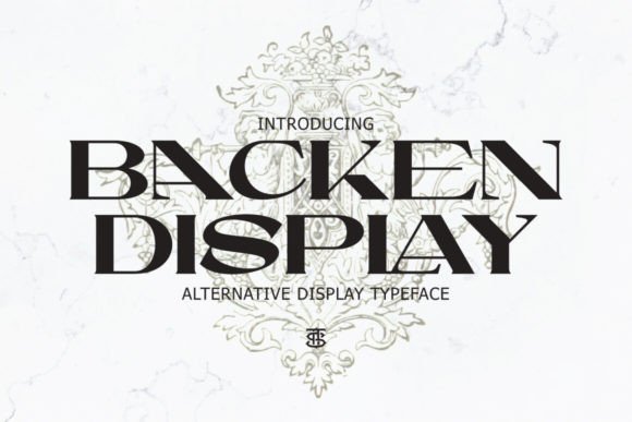 Backen Display Typeface for Modern Craft Projects