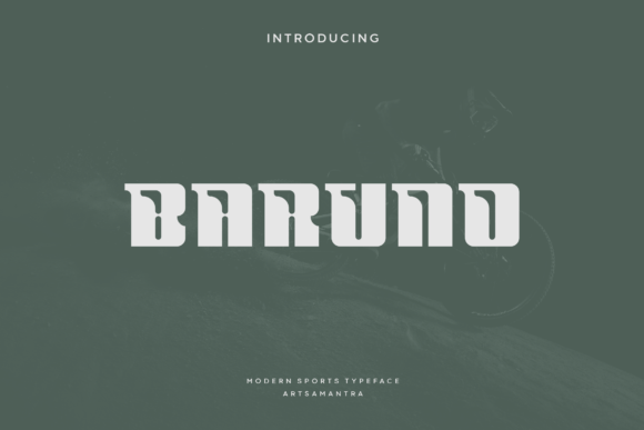 Baruno Display Font for Bold Craft Projects
