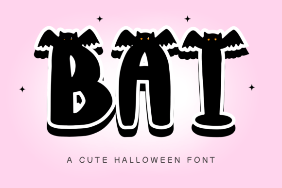 Bat Display Font: A Quirky Typeface for Spooky Editorial Designs
