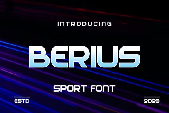 Berius: A Quirky Sports Display Font for Editorial Projects