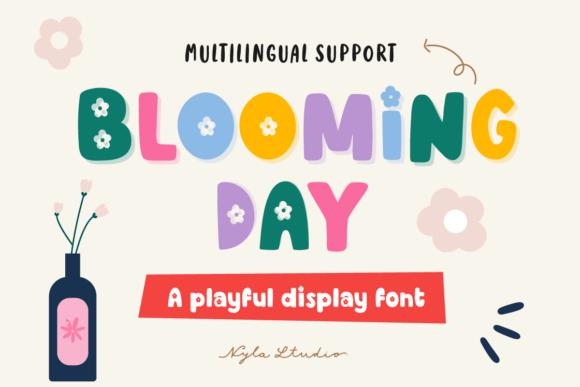 Blooming Day: The Playful Display Font for Campaign Creatives