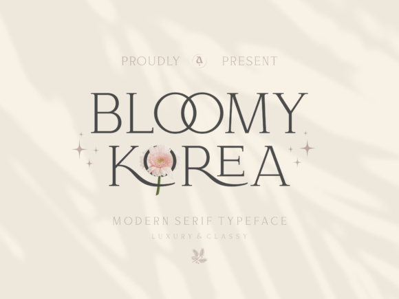 Bloomy Korea: A Classy Display Serif Font for Elegant Brand Campaigns