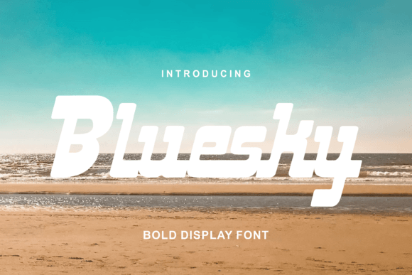 Bluesky: The Futuristic Display Font You Need