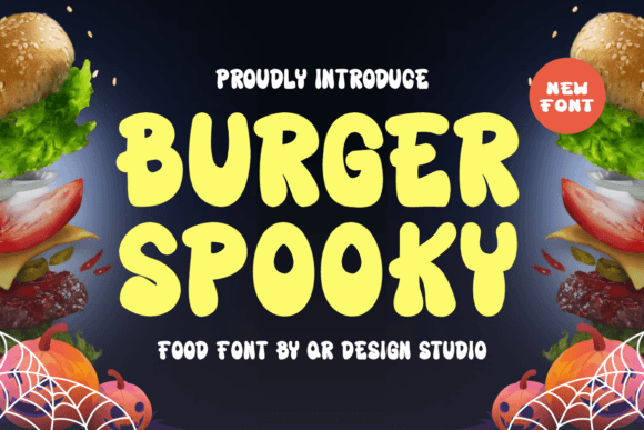 Burger Spooky: A Fun Display Font for Playful Editorial Design