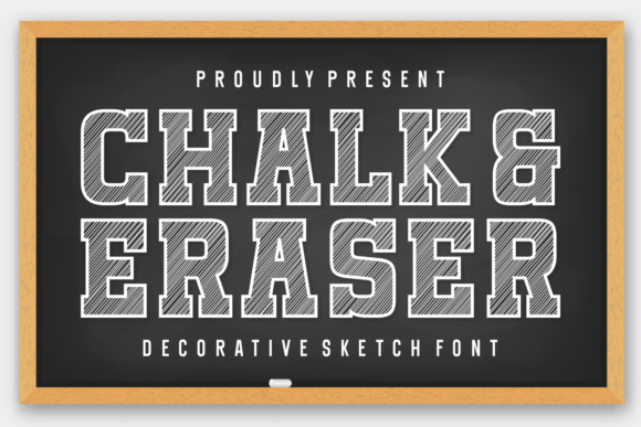 Chalk and Eraser: The Perfect Display Font for Handmade Crafts