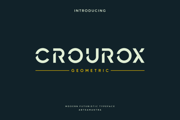 Crourox Typeface: Stylish Display Fonts for Boutique Branding