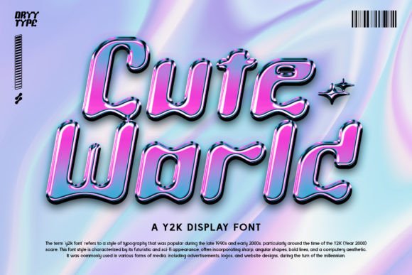 Cute World Typeface: A Playful Display Font for Small Business Branding