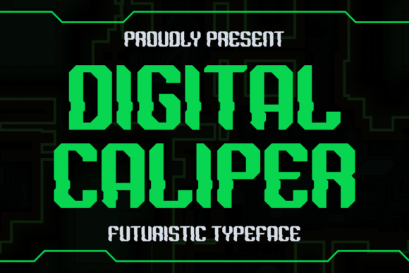 Digital Caliper: The Futuristic Display Font for Modern Branding