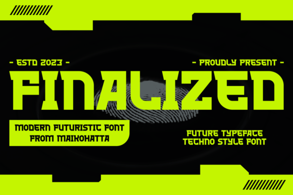 Finalized: A Modern Futuristic Display Font for Tech Branding