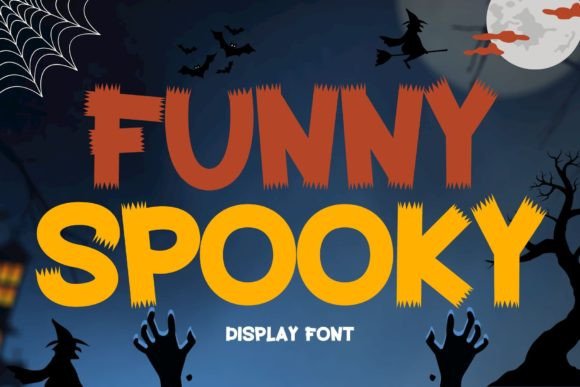 Funny Spooky: A Playful Display Font for Halloween Editorial Design