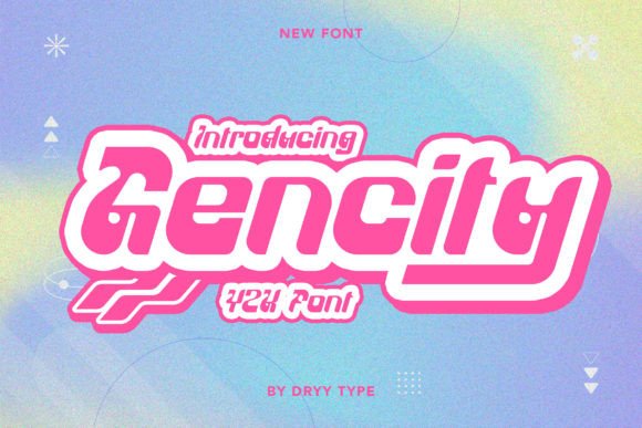 Gencity Typeface: A Cute and Fun K-POP Inspired Font for Handmade Brands