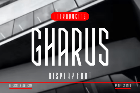 Gharus Display Font for Modern Brand Identity