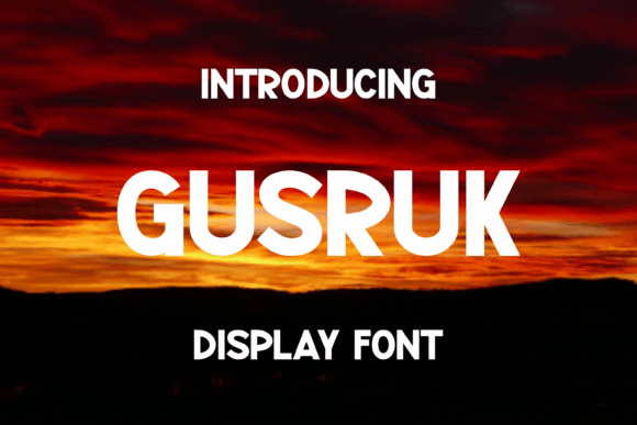 Gusruk: The Unique Display Font for Modern Web Design
