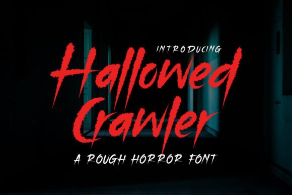 Hallowed Crawler Typeface Review: A Rough Horror Display Font for Bold Branding