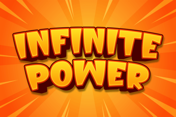Infinite Power Typeface for Bold Campaign Typography