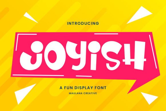 Joyish: A Playful Display Font for Friendly Brand Identities