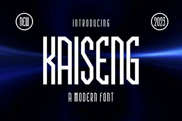 Kaiseng Display Font for Handmade Labels and Invitations