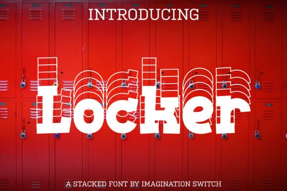 Locker Typeface: A Stacked Display Font for Modern Brand Identity