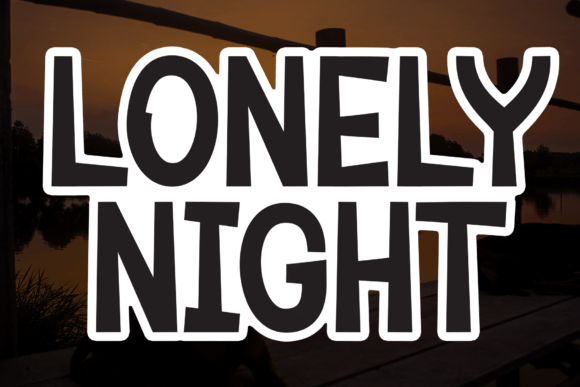 Lonely Night: A Sweet Handwritten Display Font for Creative Branding