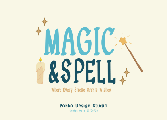 Magic and Spell Typeface for Whimsical Campaign Visuals