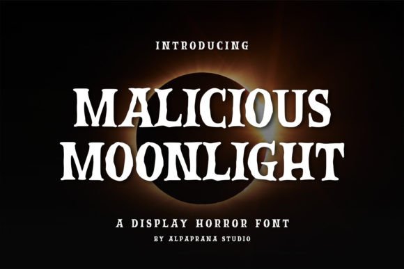 Malicious Moonlight Typeface for Edgy Brand Identity