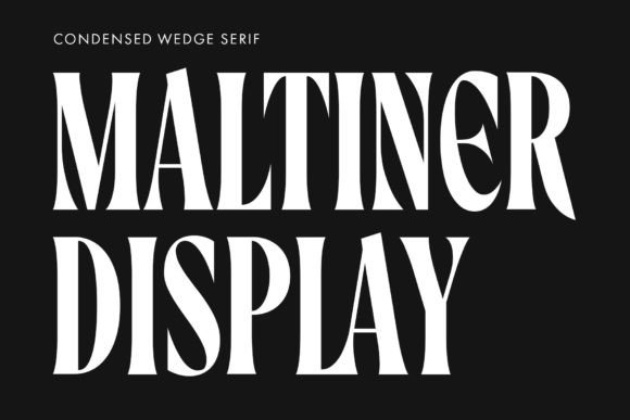 Maltiner Display: The Condensed Serif for Modern Editorial Design