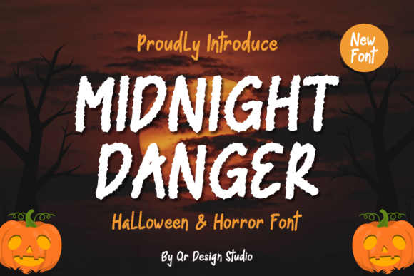 Midnight Danger: A Spooky Display Font for Bold Branding