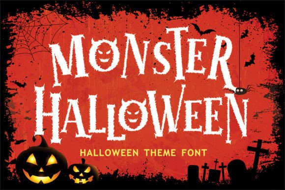 Monster Halloween: A Spooky Display Font for Seasonal Branding