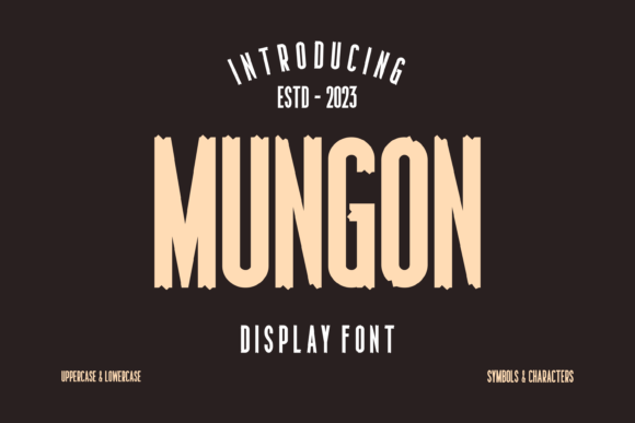 Mungon: The Quirky Display Font for Editorial Projects