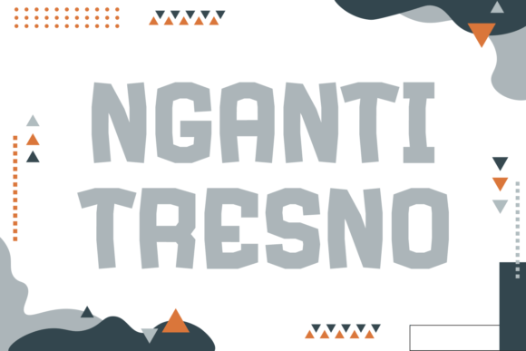 Nganti Tresno: A Modern Display Font for Handmade Brands