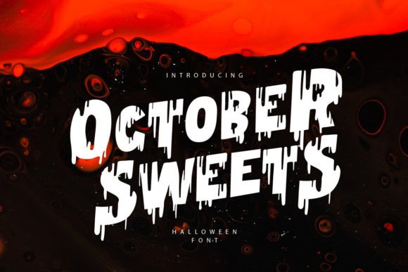 October Sweets: A Playful Display Font for Digital Branding