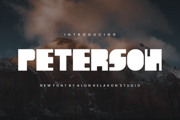 Peterson Typeface: A Modern Whimsical Display Font for Brand Identity