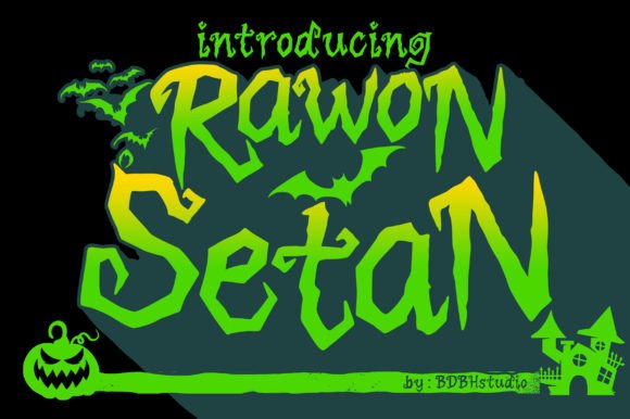 Rawon Setan: The Cute Display Font for Playful Brand Identity