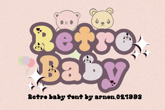 Retro Baby Display Font for Playful Web Design