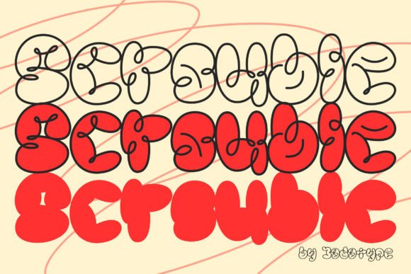 Scrouble: The Playful Display Font for High-Impact Campaigns