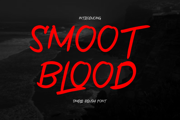 Smoot Blood: The Quirky Brush Display Font for Bold Digital Branding