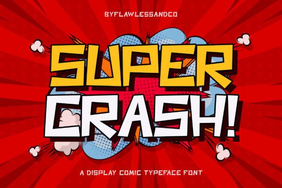 Super Crash Typeface: A Whimsical Display Font for Modern Branding