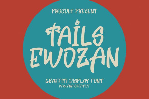 Tails Ewozan: A Dynamic Graffiti Display Font for Urban Branding