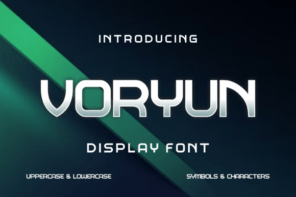 Voryun Display Font for Modern Web Design